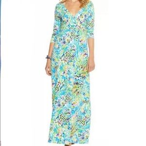 EUC Lilly Pulitzer Gloria Maxi in Sea Soirée SizeM